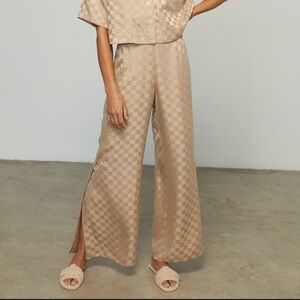 Lunya 100% Silk Wide Leg Pants Small